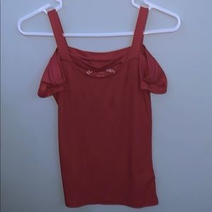 Pink off the shoulder